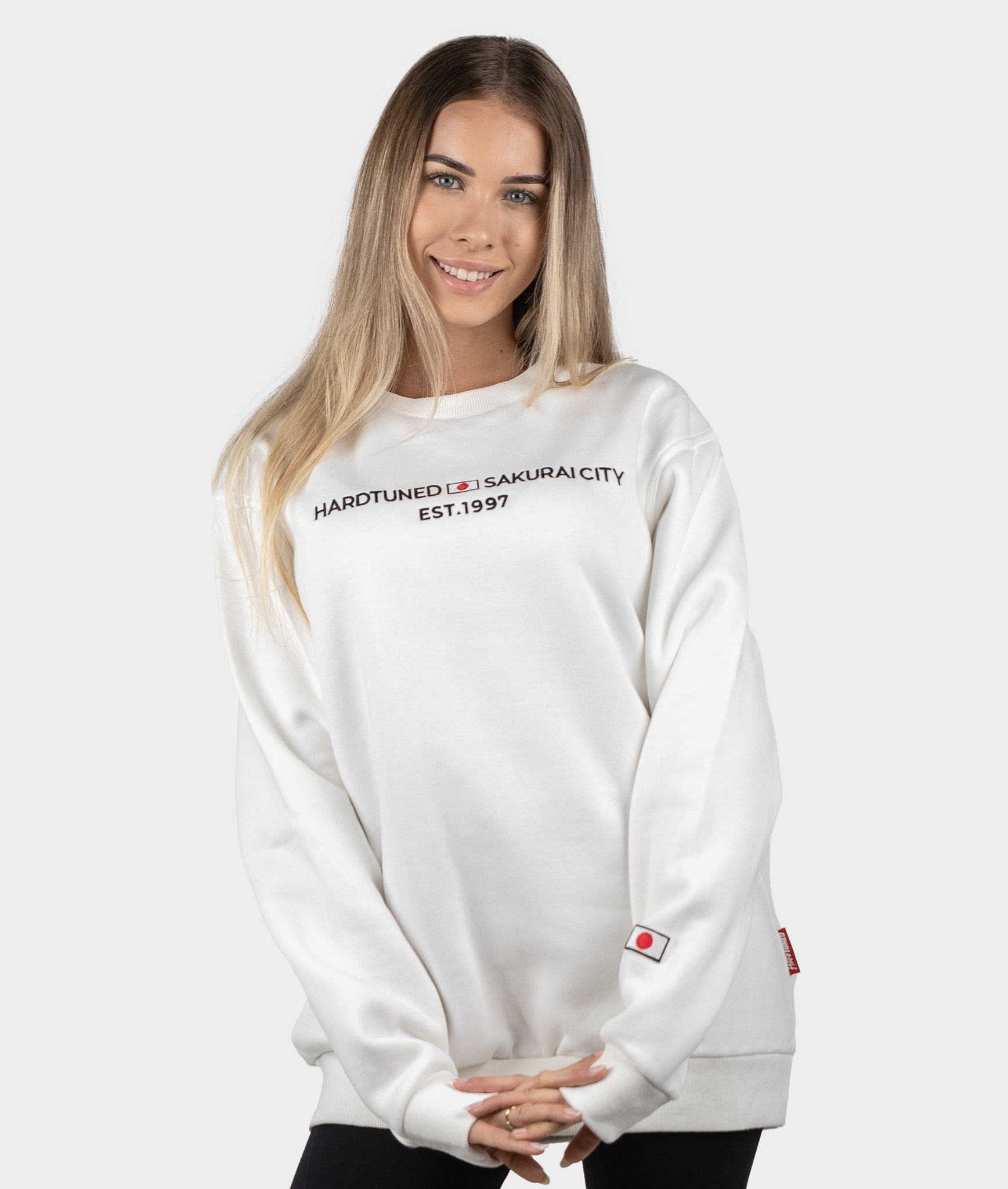 Womens Sakurai Sweater - White - Hardtuned